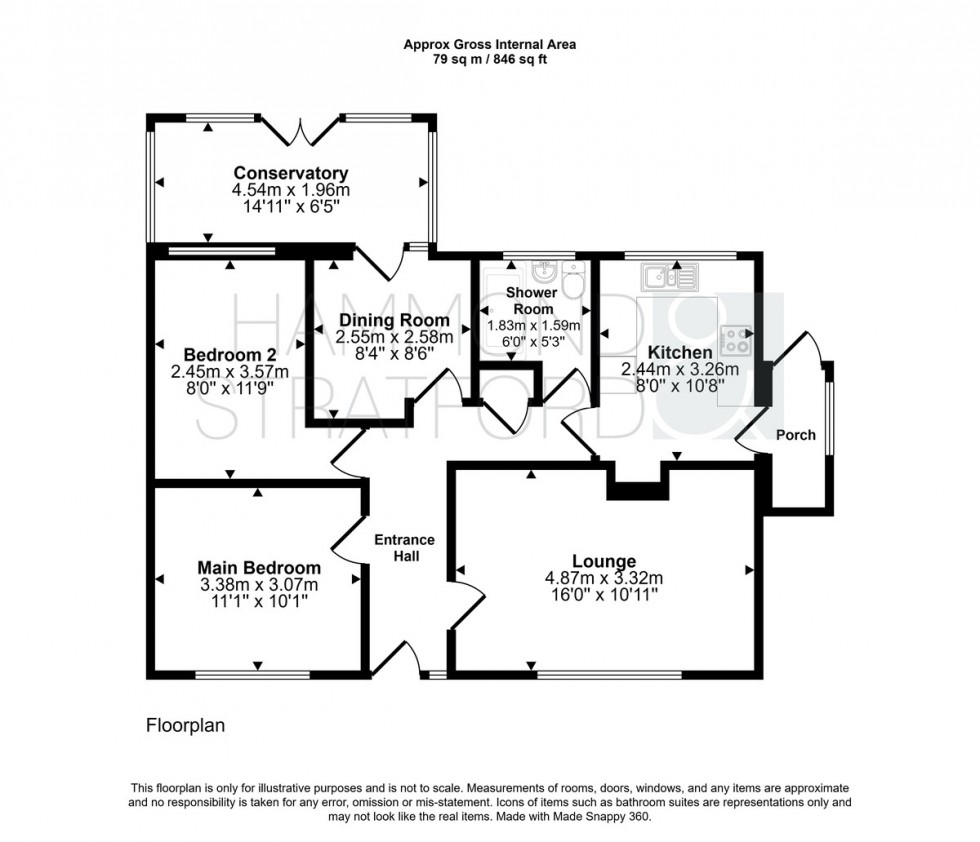 Floorplan for Pightle Way, Lyng