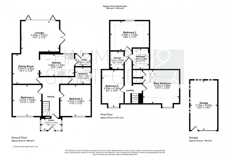 Floorplan for New Road, Hethersett