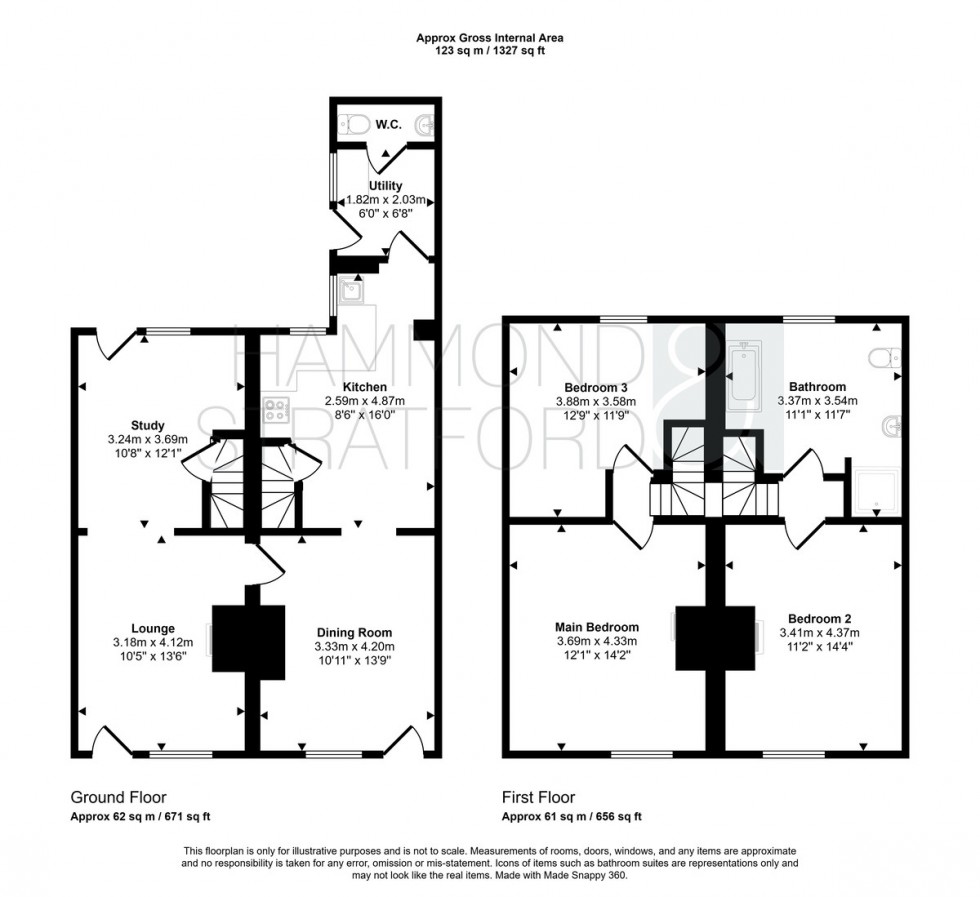 Floorplan for Mount Street, Diss