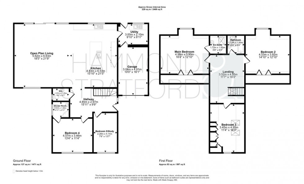 Floorplan for Wymondham Road, Bunwell
