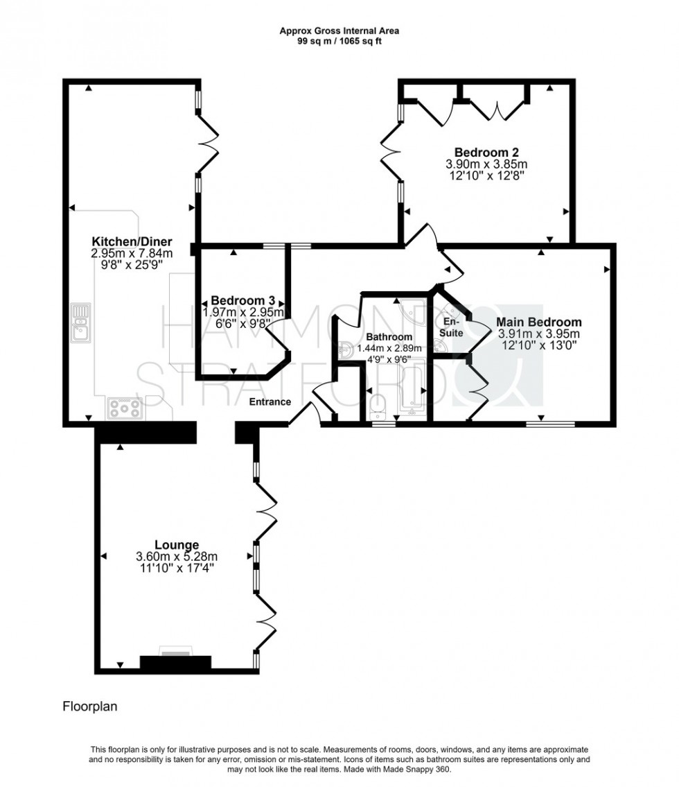 Floorplan for The Street, Bridgham