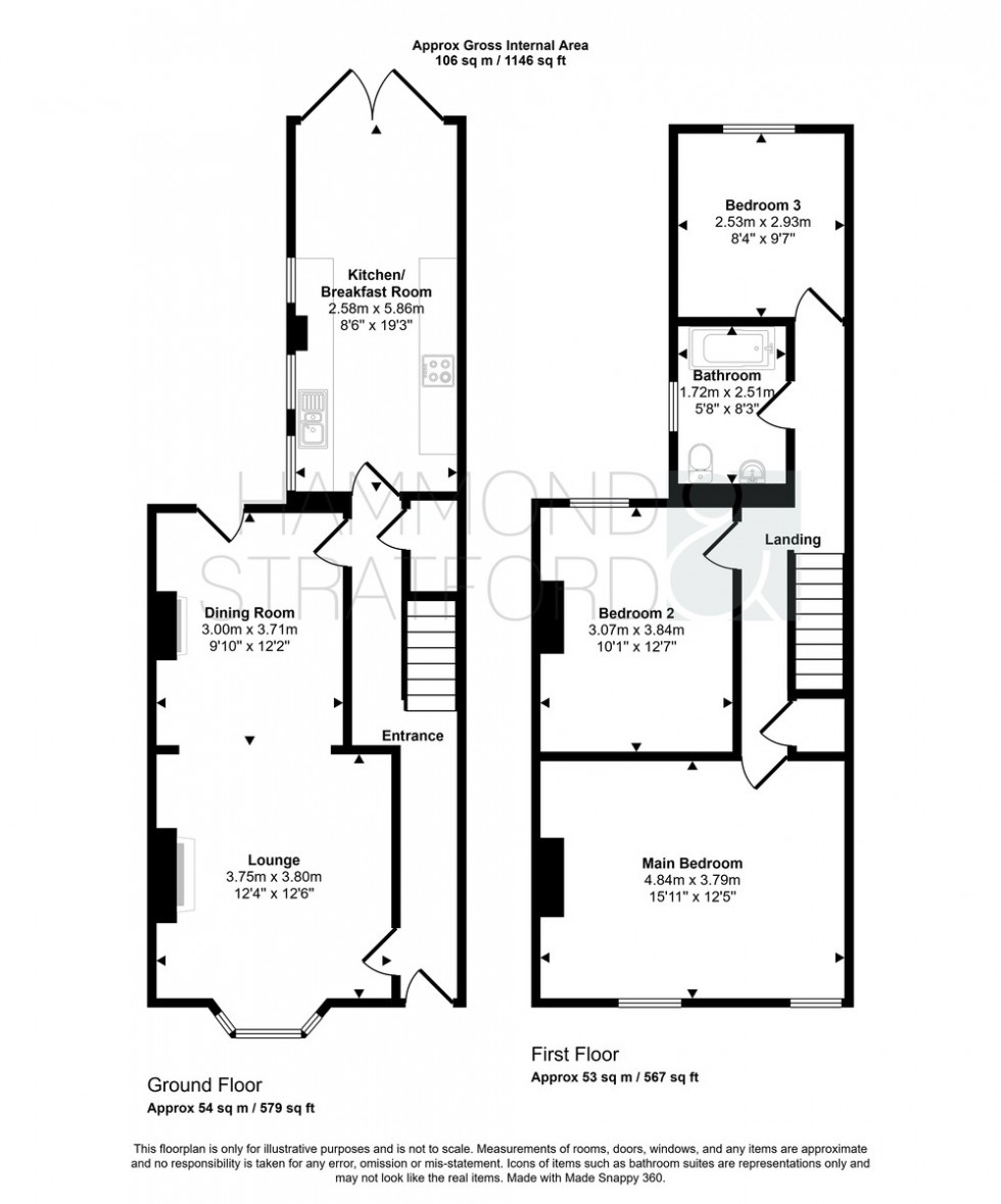 Floorplan for Bury Street, Golden Triangle