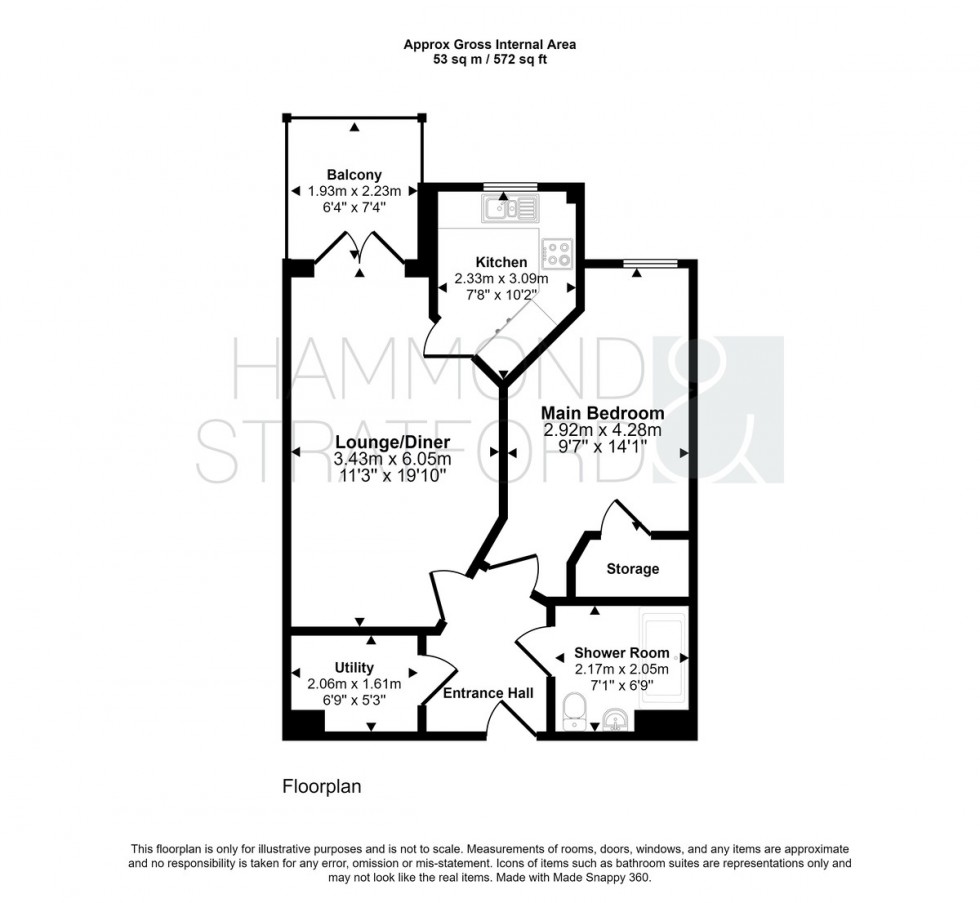 Floorplan for Coralie Court, Eaton