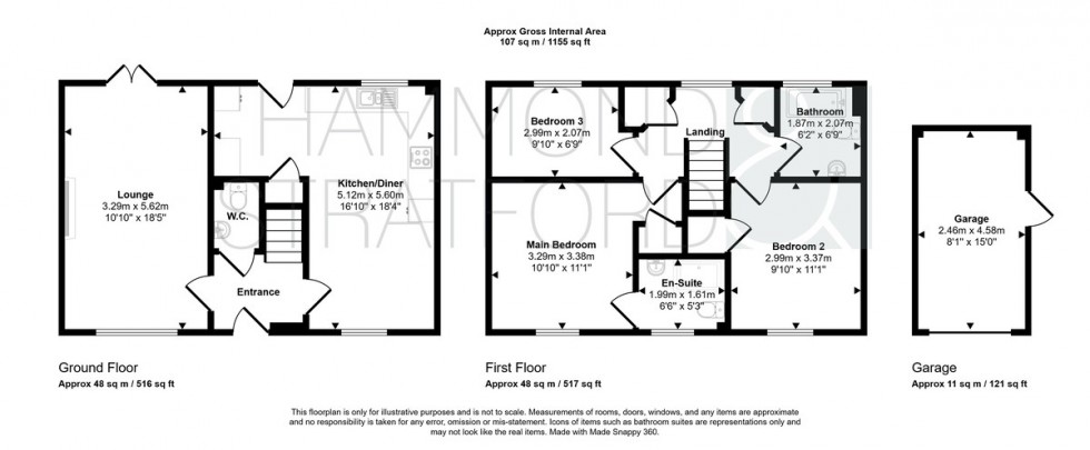 Floorplan for Ryefield Road, Mulbarton