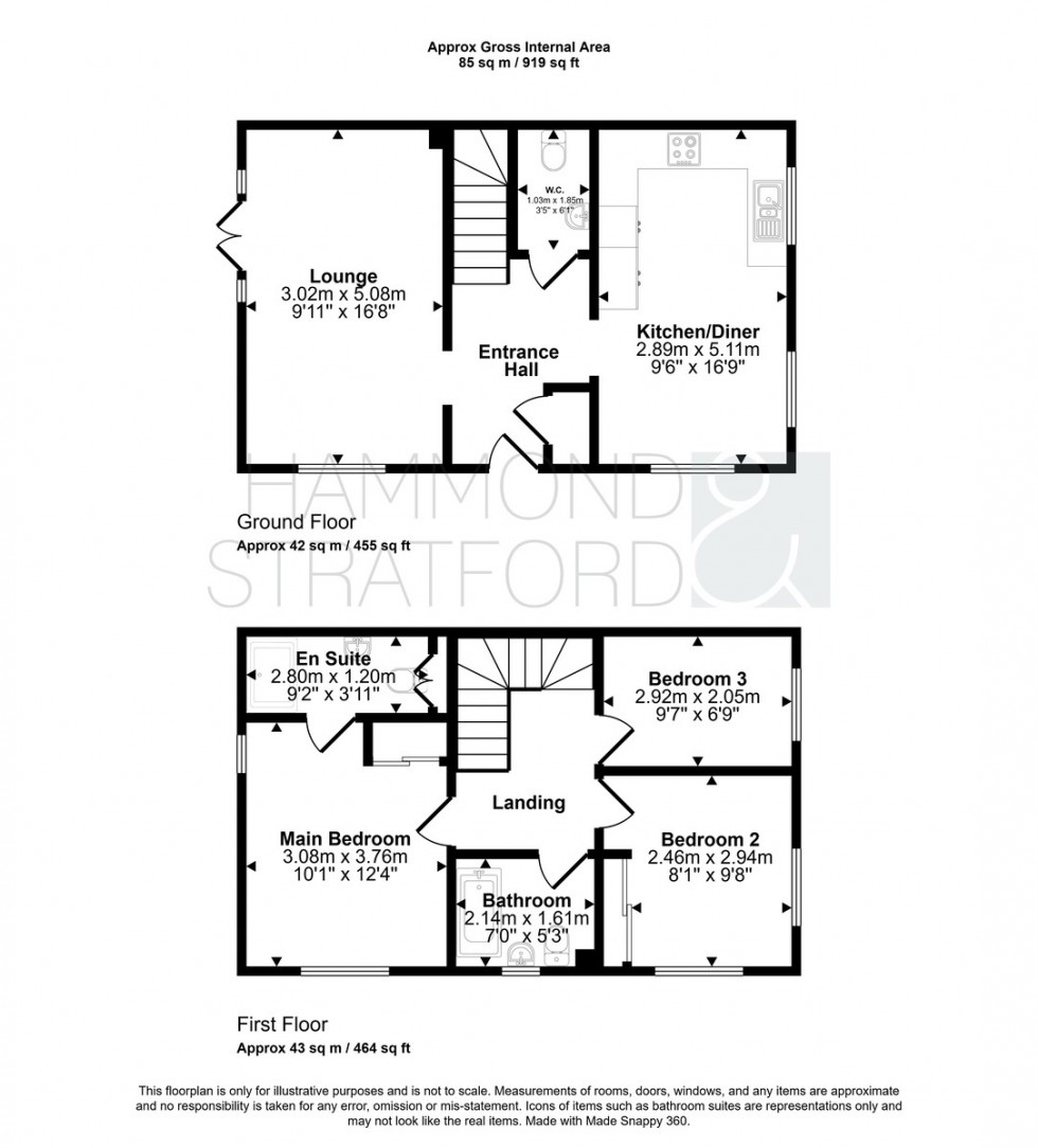 Floorplan for Saffron Avenue, Wymondham