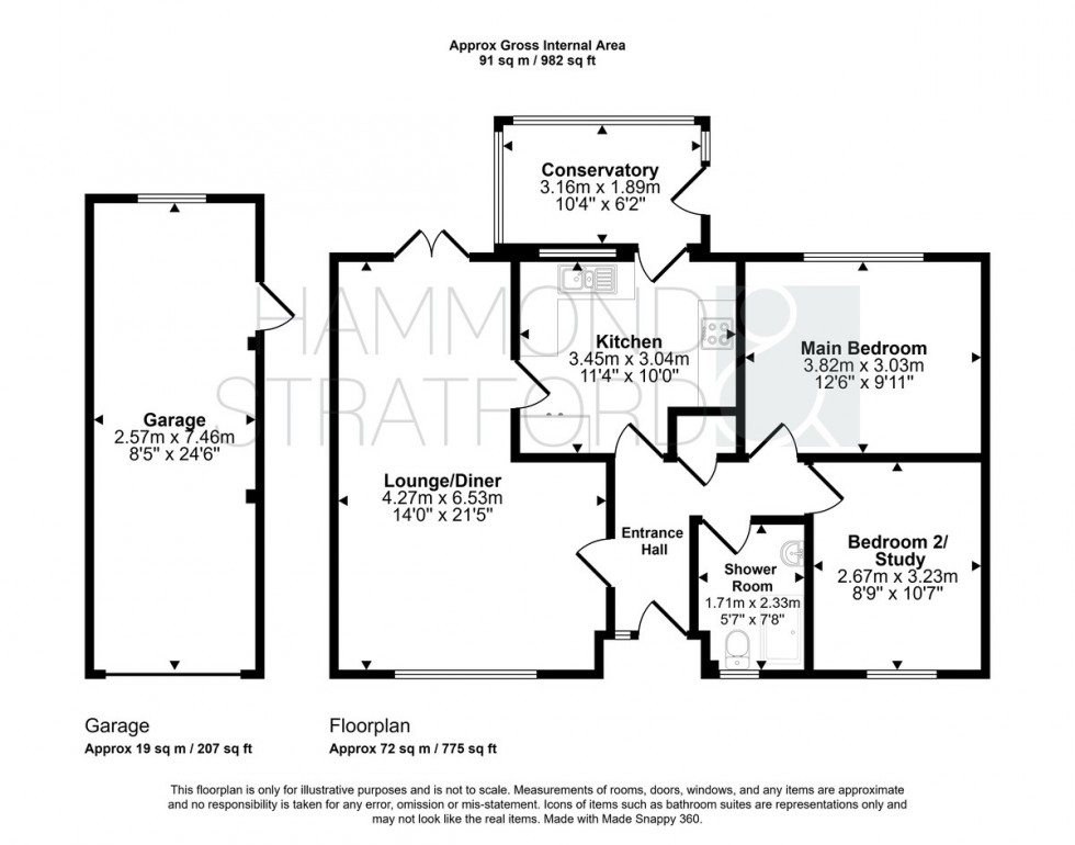 Floorplan for Springfields, Attleborough