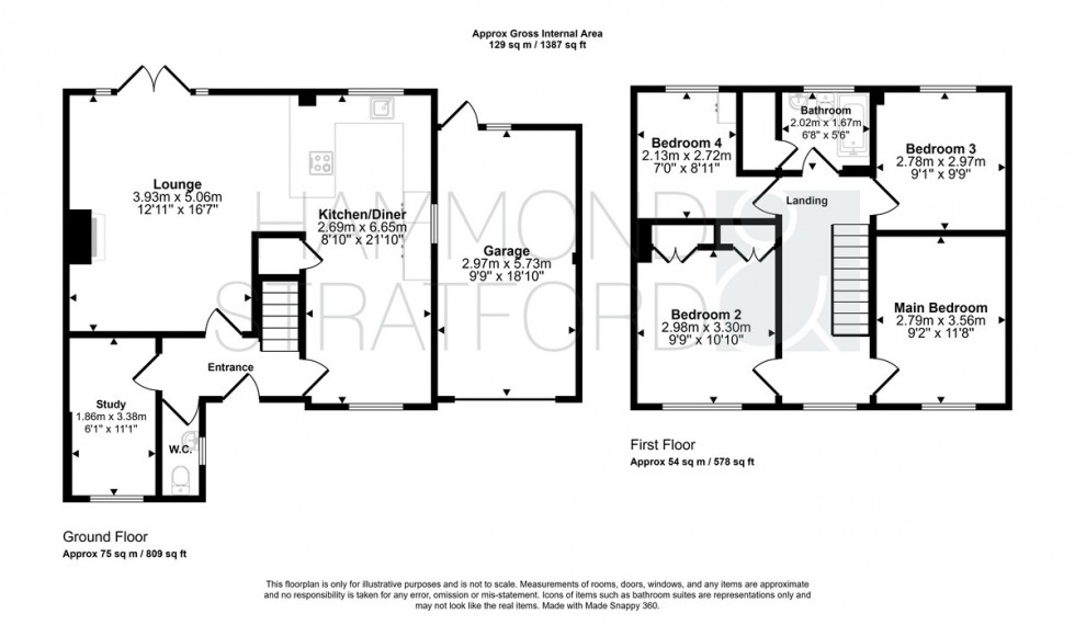 Floorplan for Sandringham Court, Watton