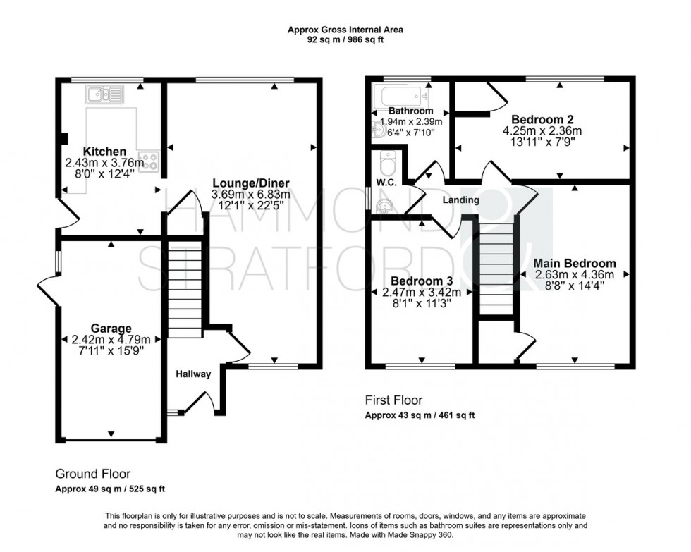 Floorplan for Richardson Crescent, Hethersett