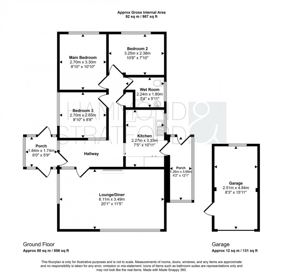 Floorplan for Arlington Gardens, Attleborough