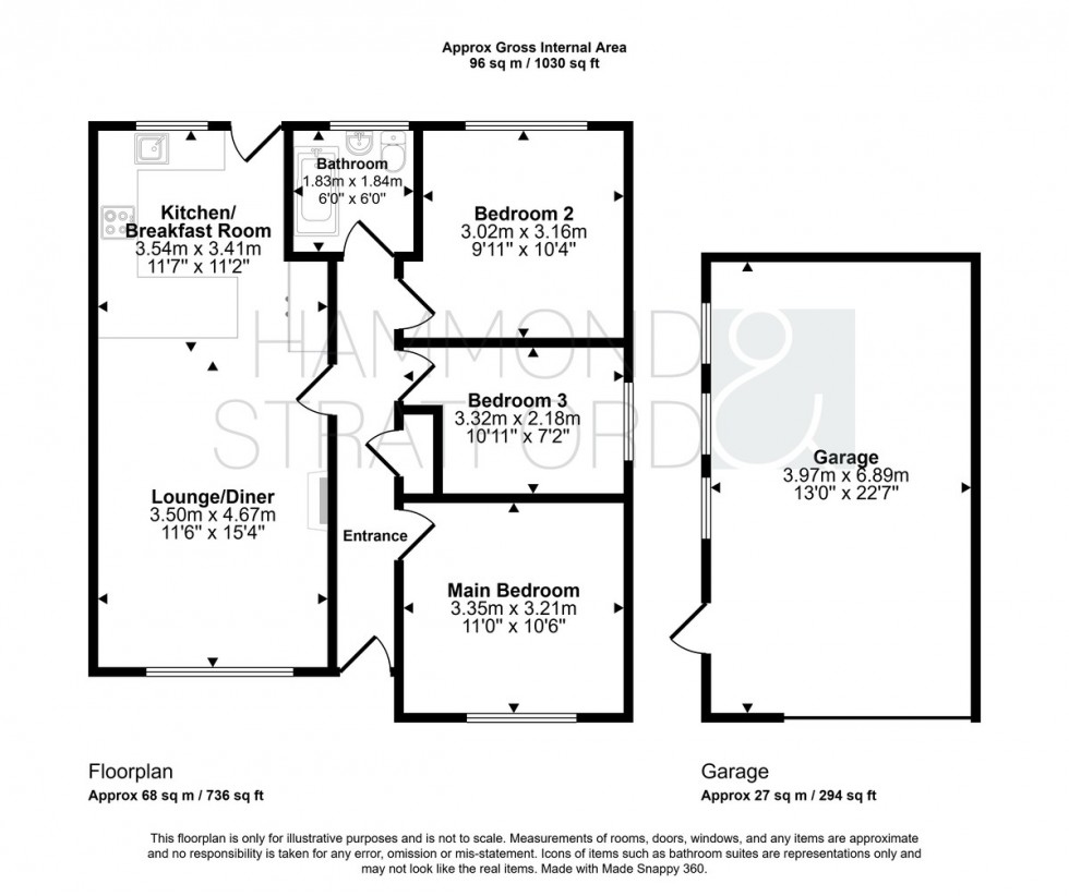 Floorplan for Pople Street, Wymondham