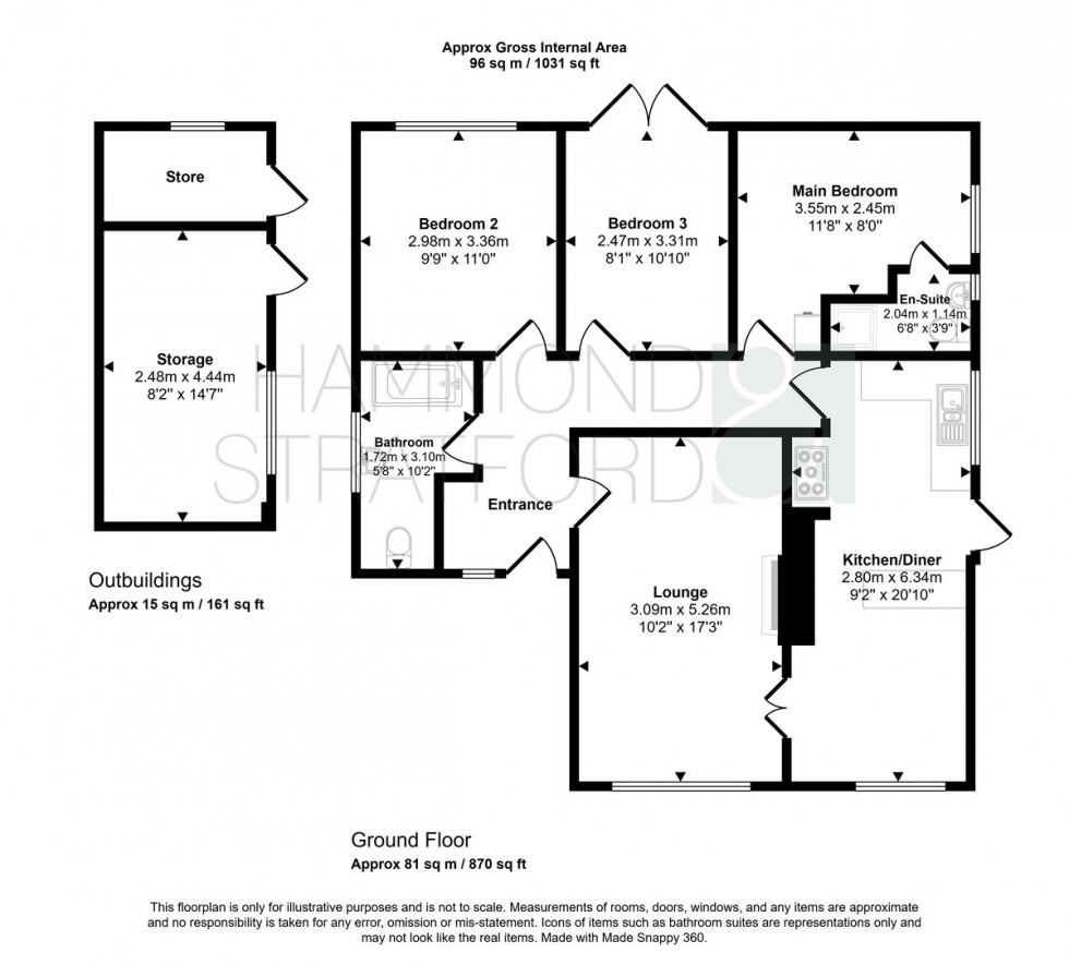 Floorplan for Oakfields Close, Cringleford