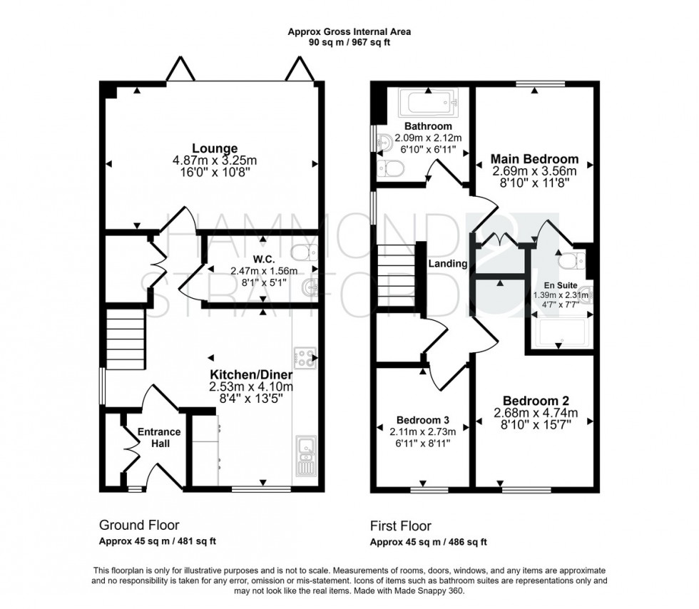 Floorplan for Pipistrelle Street, Hethersett