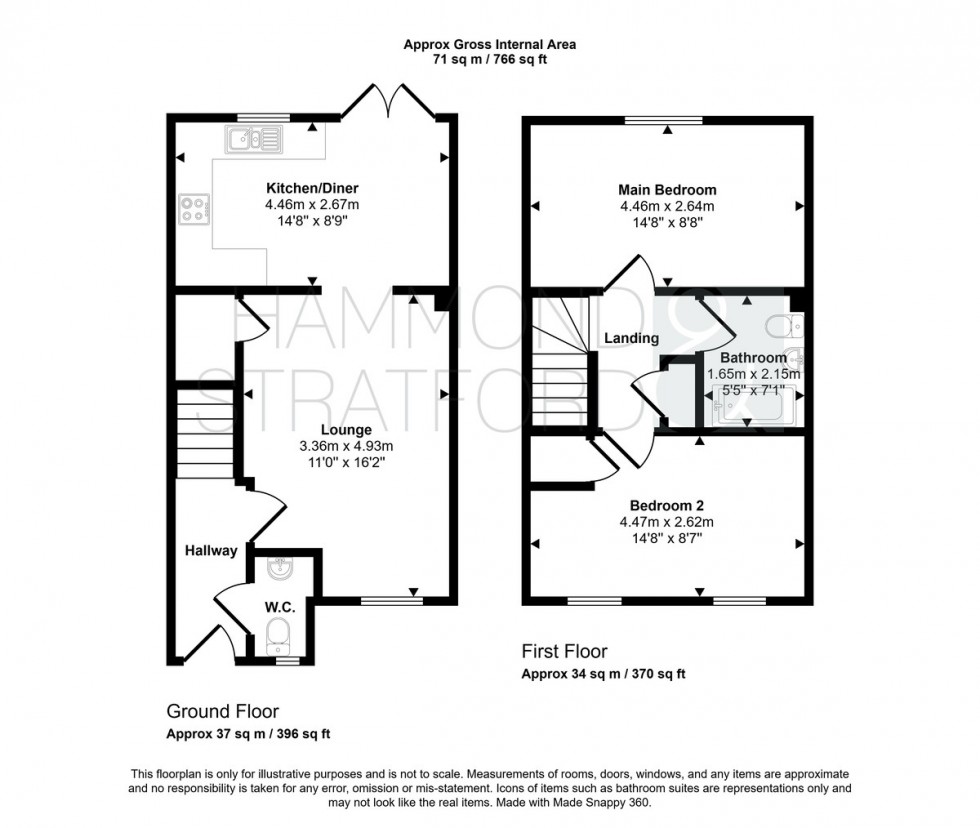 Floorplan for Cowslip Meadow, Attleborough