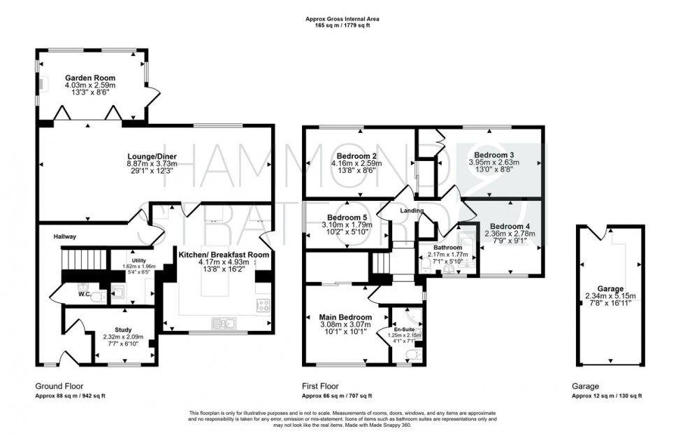 Floorplan for Riches Close, Tasburgh