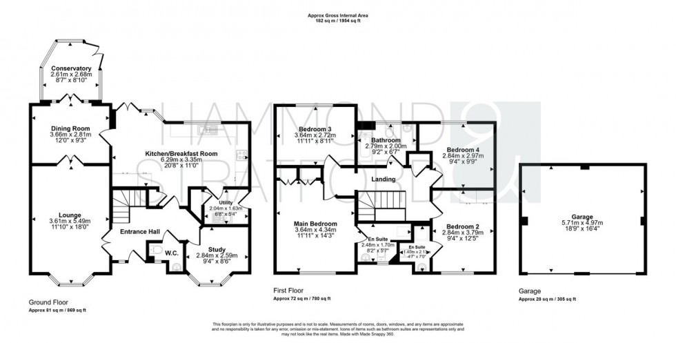 Floorplan for Gibbs Close, Little Melton