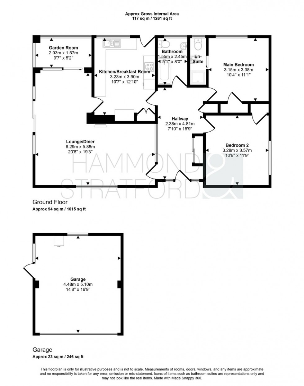 Floorplan for St. Davids Road, Hethersett
