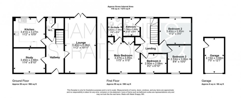 Floorplan for Tummel Way, Attleborough