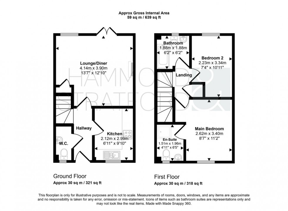 Floorplan for Etive Close, Attleborough