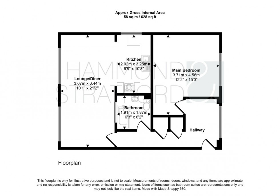 Floorplan for Bishop Pelham Court, Keswick