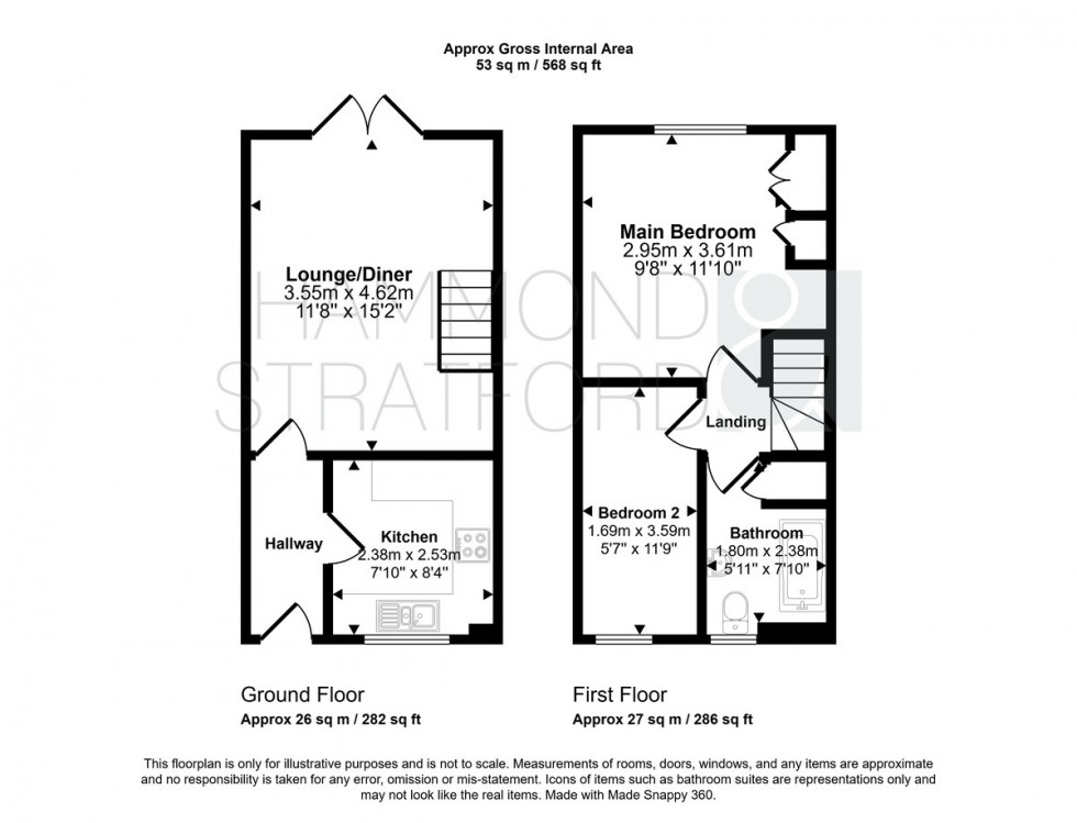 Floorplan for Teasel Road, Attleborough