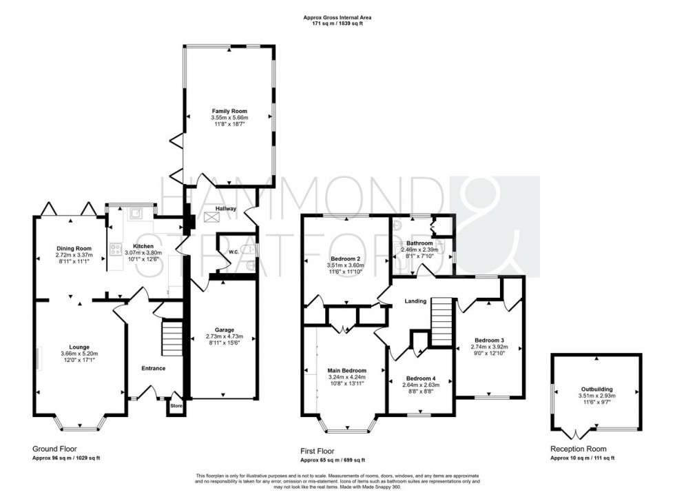 Floorplan for Ipswich Road, Eaton Rise