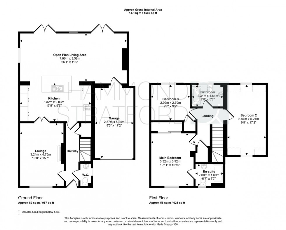 Floorplan for Sowdlefield Walk, Mulbarton
