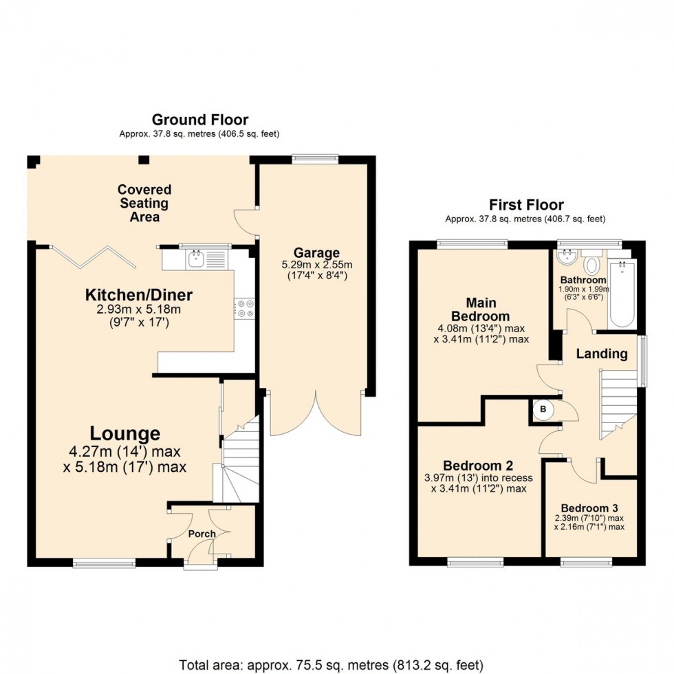Floorplan for Barley Way, Attleborough