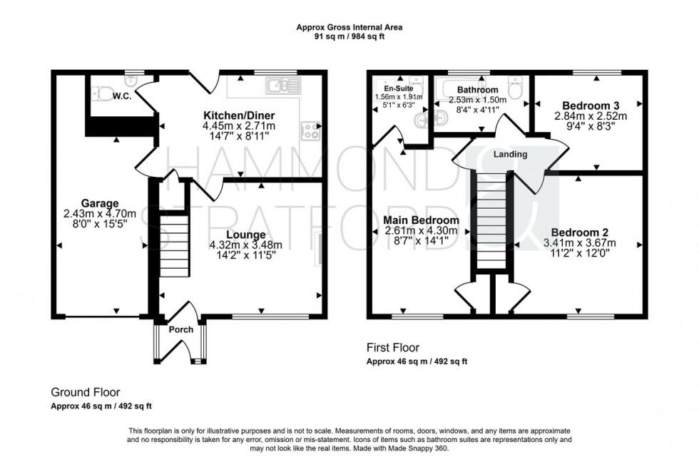 Floorplan for Marsh Lane, New Buckenham