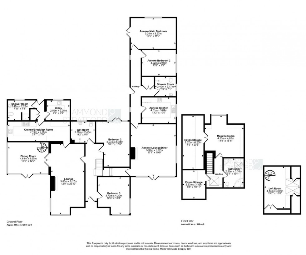 Floorplan for Buxton Road, Cawston