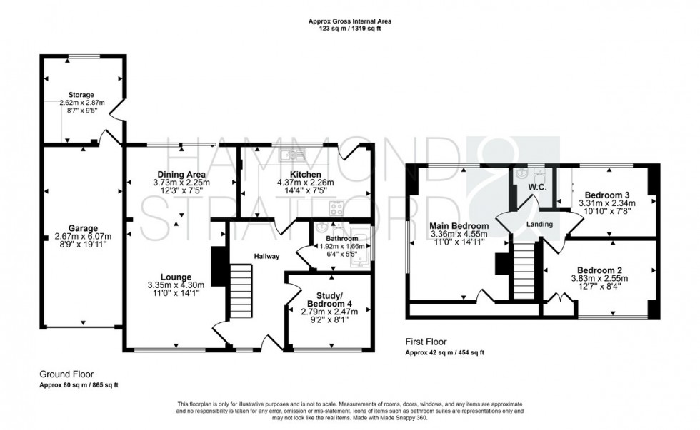 Floorplan for Mill Road, Hethersett