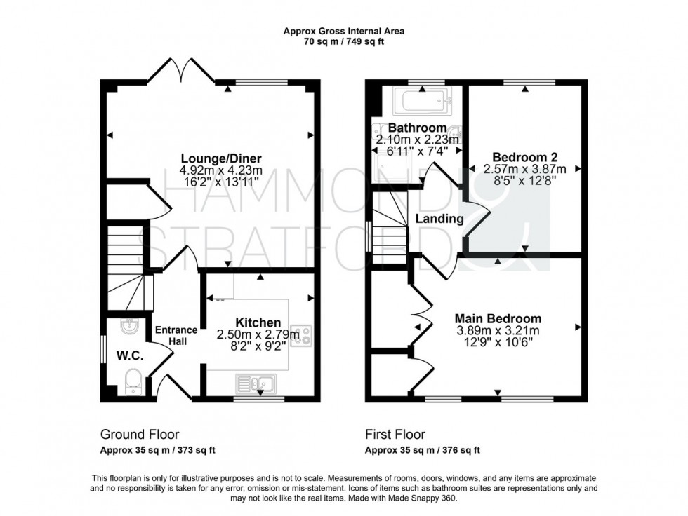 Floorplan for Poppy Way, Great Ellingham