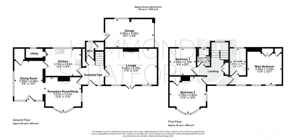 Floorplan for Norwich Road, Stoke Holy Cross