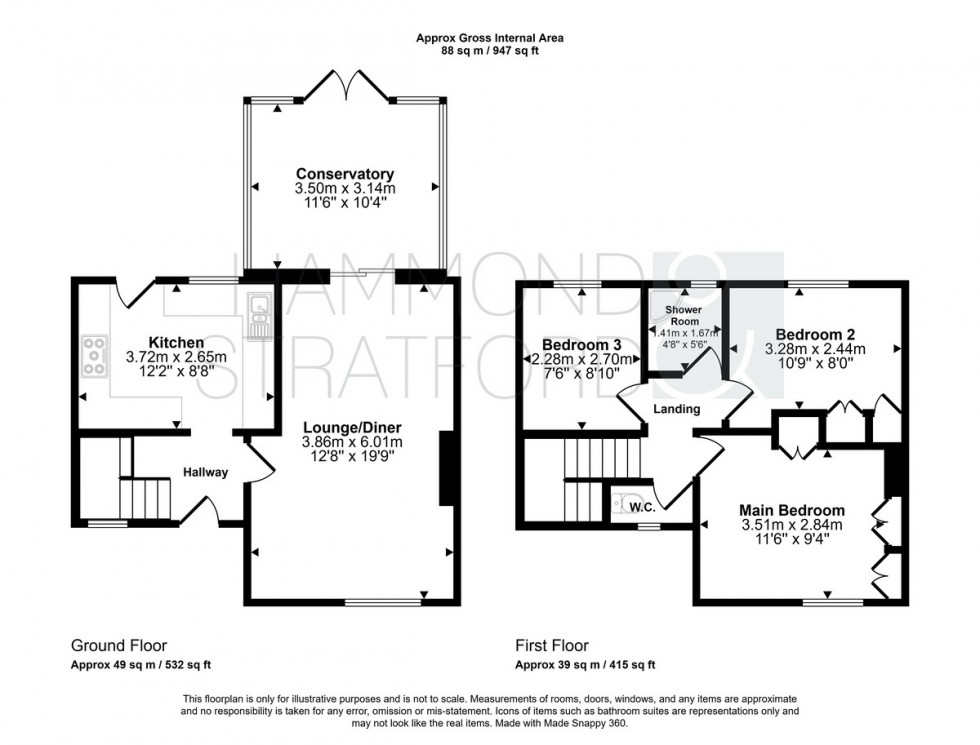 Floorplan for Little John Road, Tuckswood