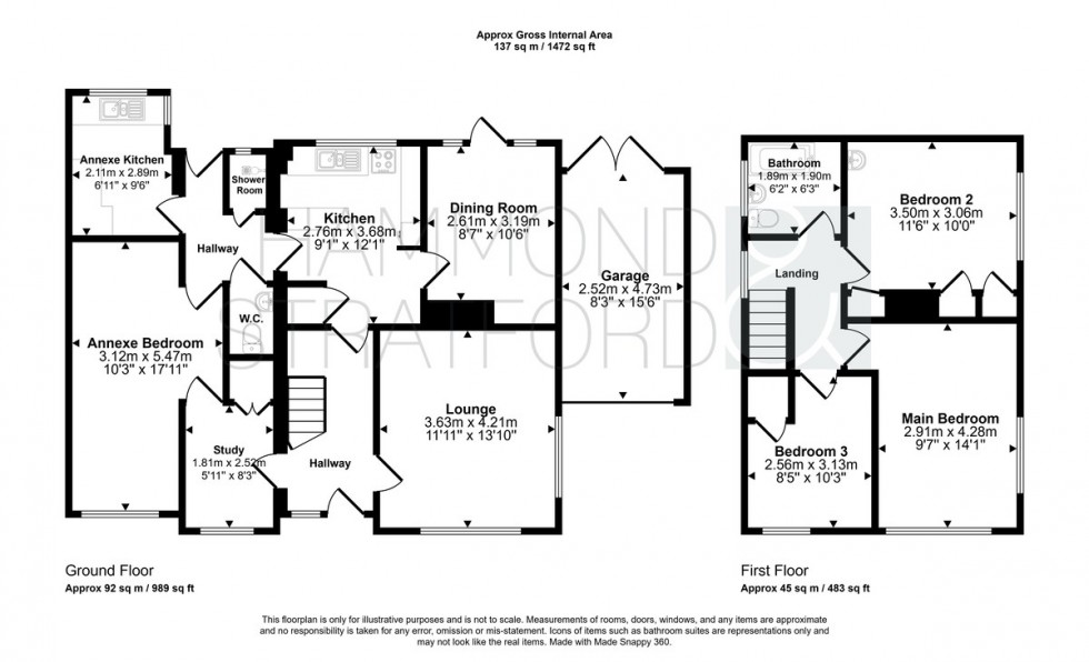 Floorplan for Welsford Road, Eaton Rise