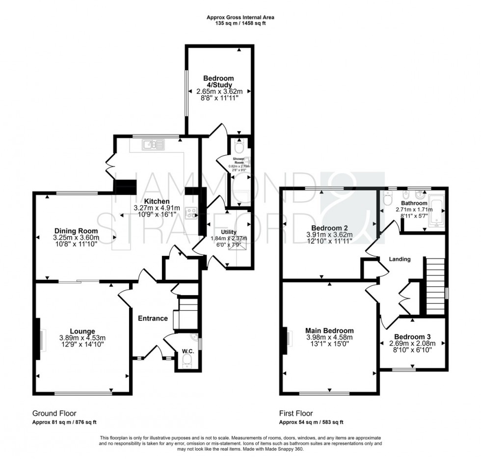Floorplan for Welsford Road, Eaton Rise