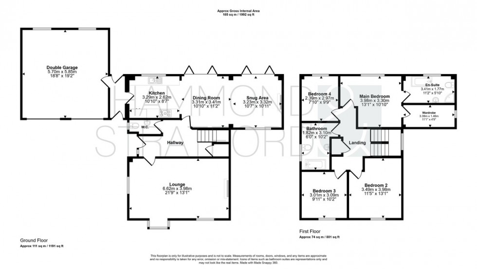 Floorplan for Boundary Way, Poringland