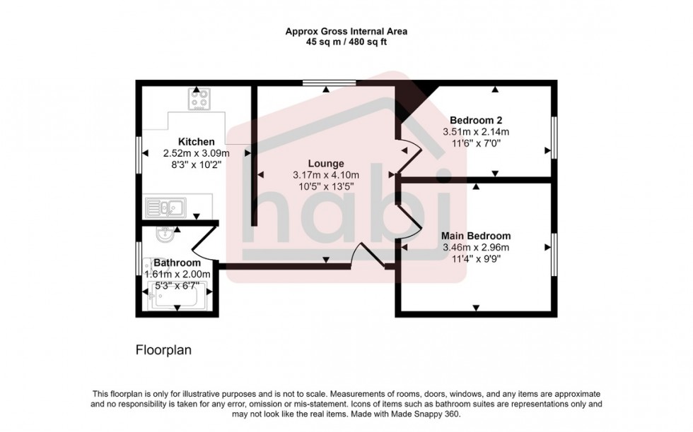 Floorplan for Catton Grove Road, Norwich