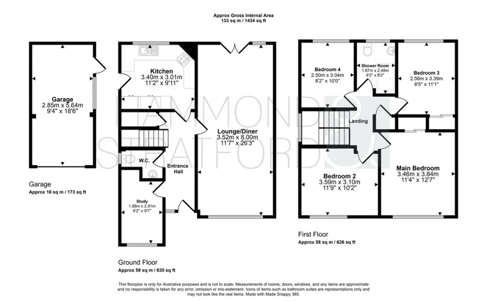 Floorplan for Primula Drive, Norwich
