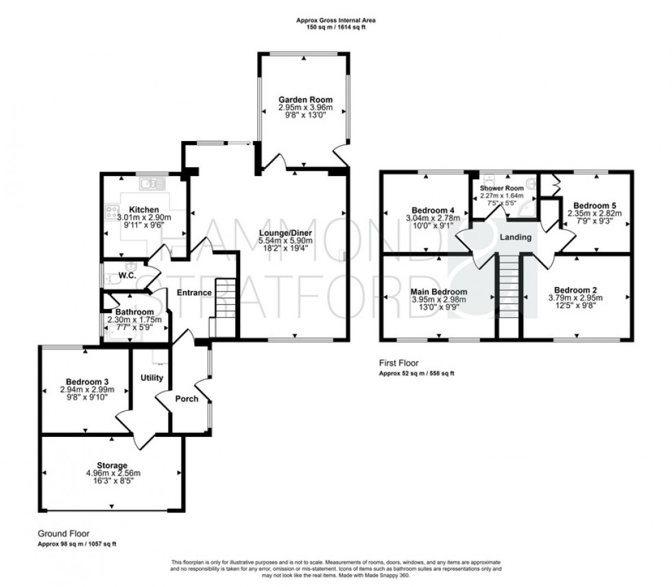 Floorplan for Firs Road, Hethersett