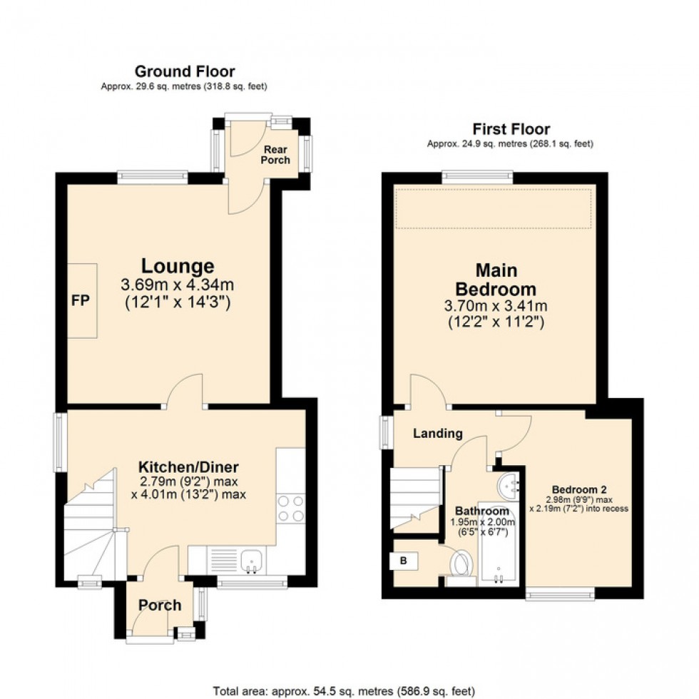 Floorplan for Theatre Street, Dereham