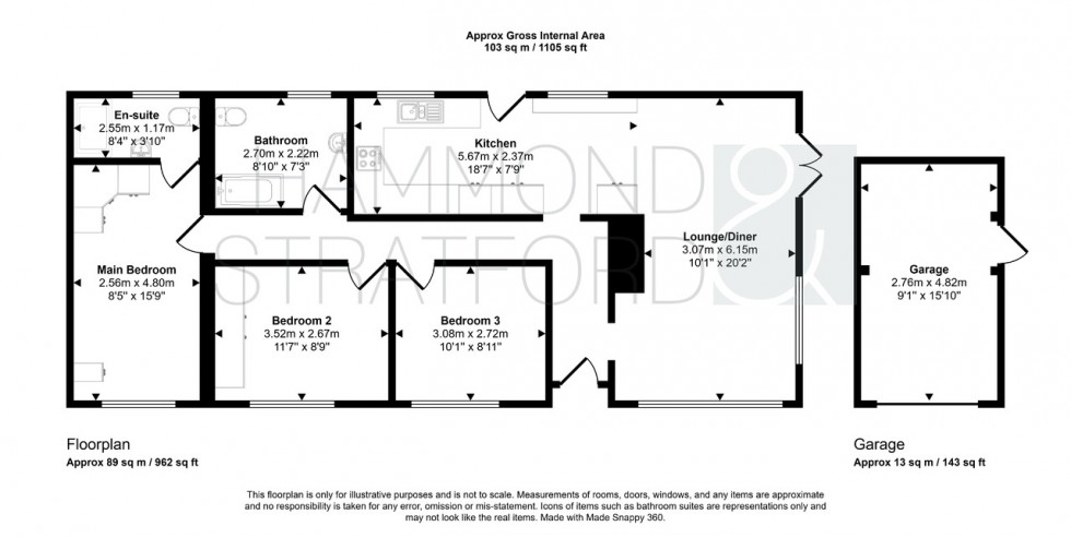 Floorplan for Cavell Close, Swardeston