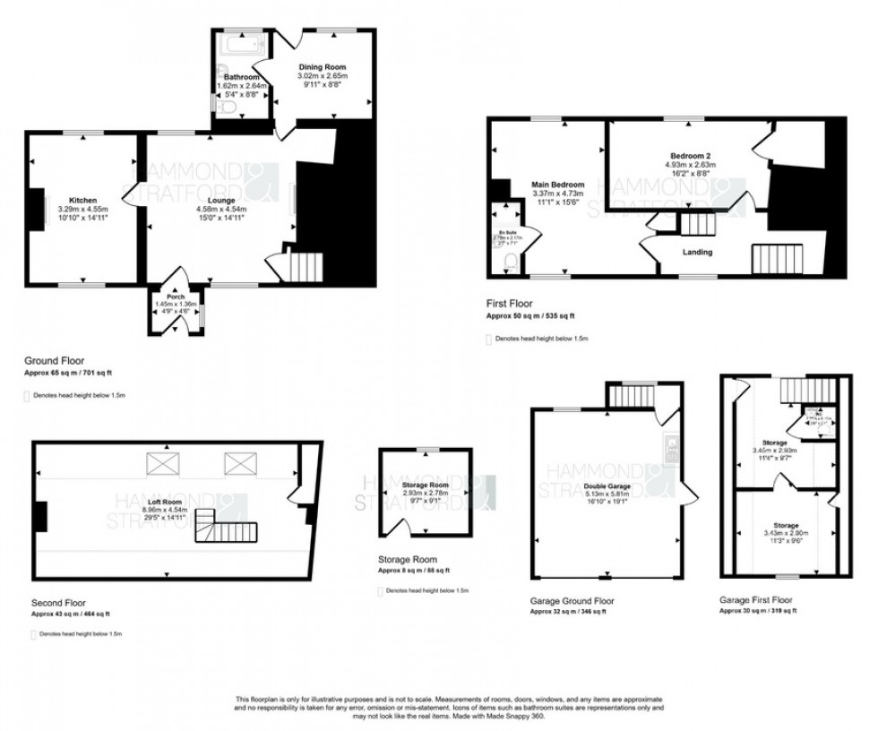 Floorplan for Bunwell Road, Spooner Row