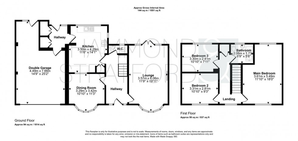 Floorplan for Cranleigh Rise, Eaton