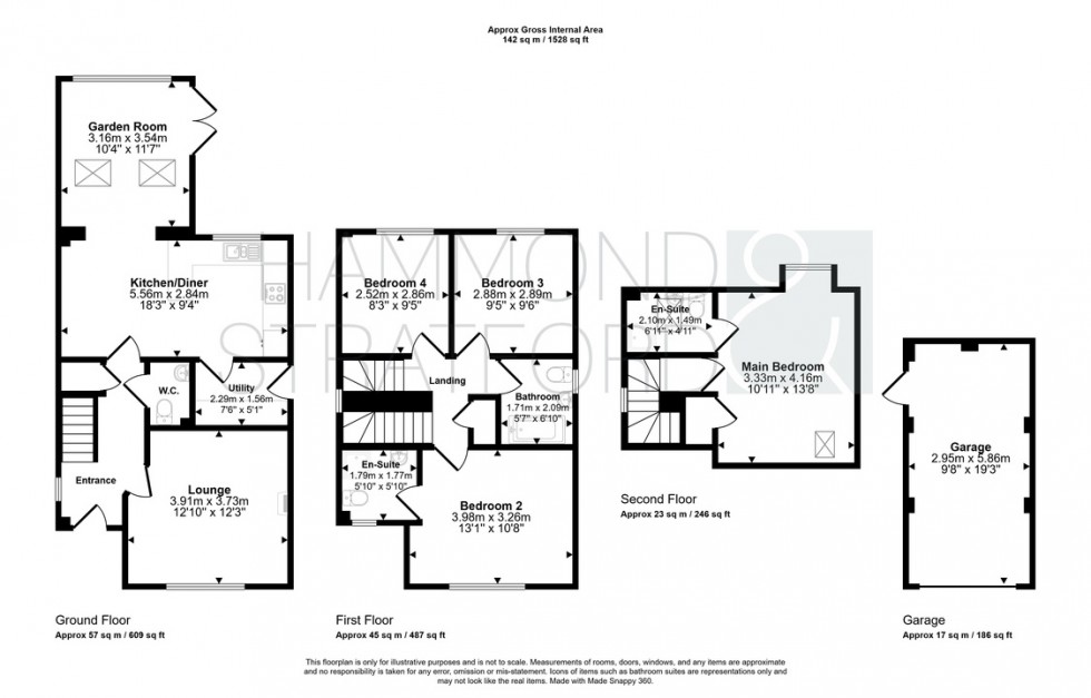 Floorplan for Bringloe Drive, Hethersett