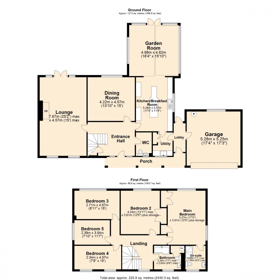 Floorplan for Northacre, Caston