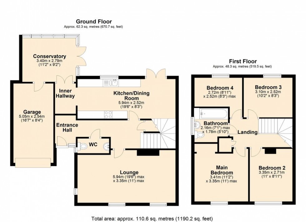Floorplan for The Ridings, Cringleford