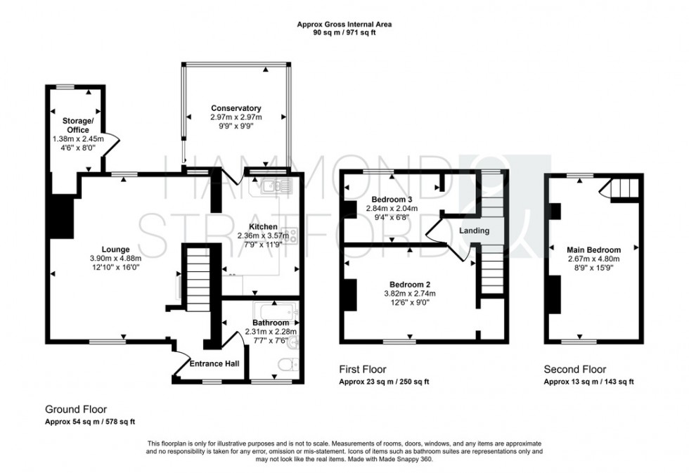 Floorplan for Great Melton Road, Hethersett