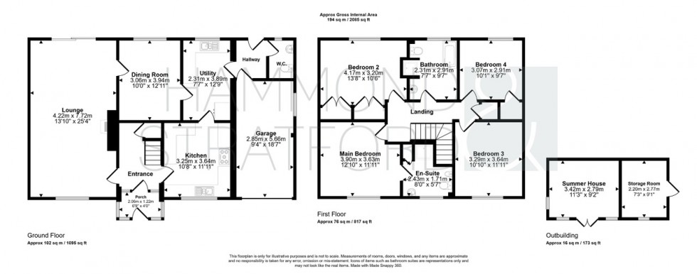 Floorplan for Mattishall Road, East Tuddenham