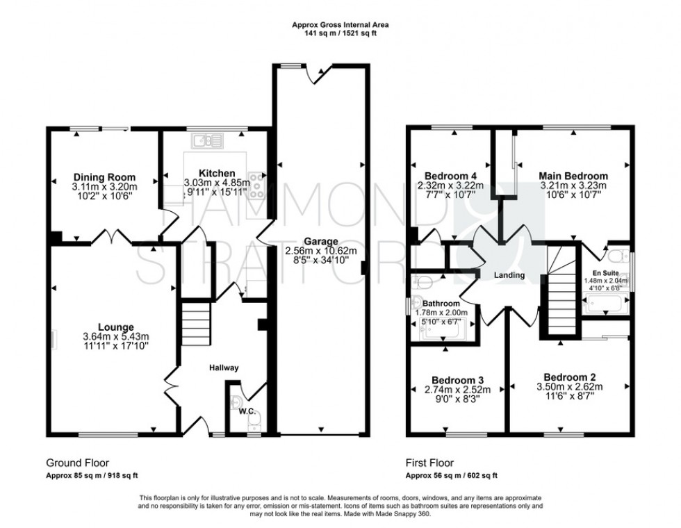 Floorplan for Kemp Drive, Scarning