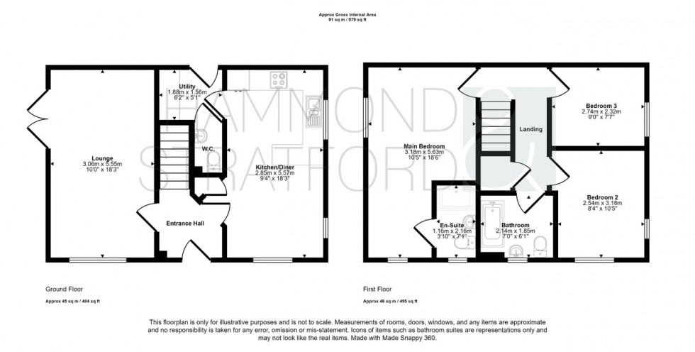 Floorplan for Burnthouse Lane, Hethersett
